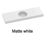 PMR washbasin top, suitable for people with reduced mobility, W. 80 to 200 cm x D. 46 to 80 cm, high quality composite resin, smooth white finish, Free delivery.